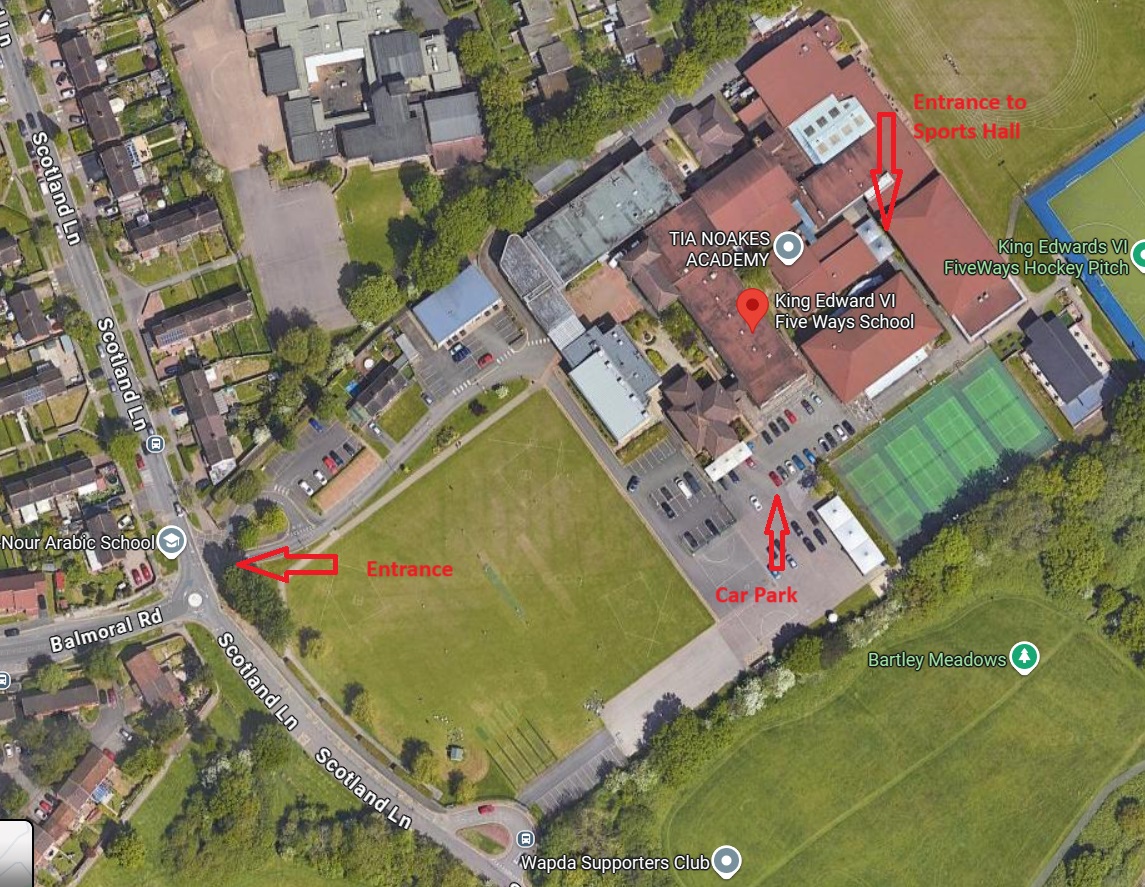 King Edwards Five Ways Location