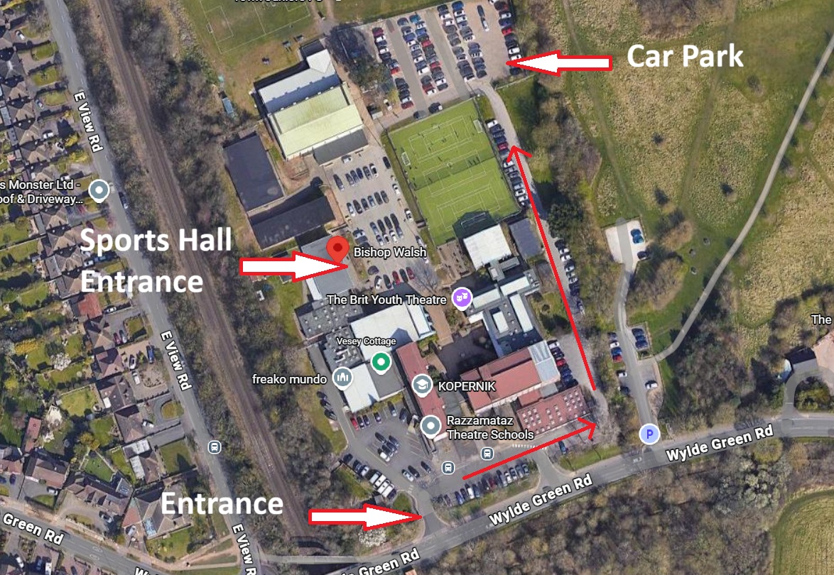 Bishop Walsh Sutton Coldfield Location